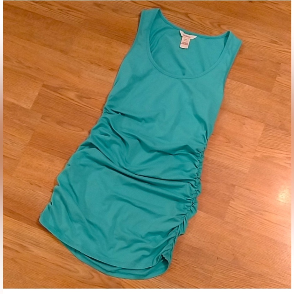 NWOT~Sundance “Gentle Graces” Ruched Tank Top/Blue